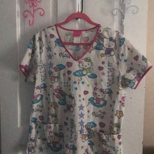 Hello kitty scrub top